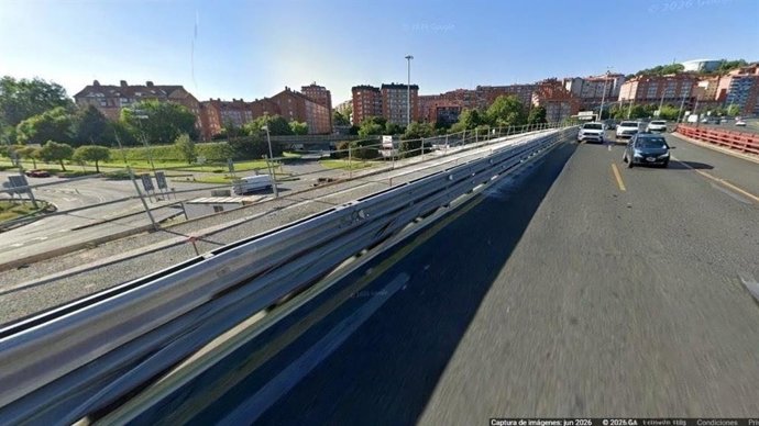 Puente de Rontegi en obras