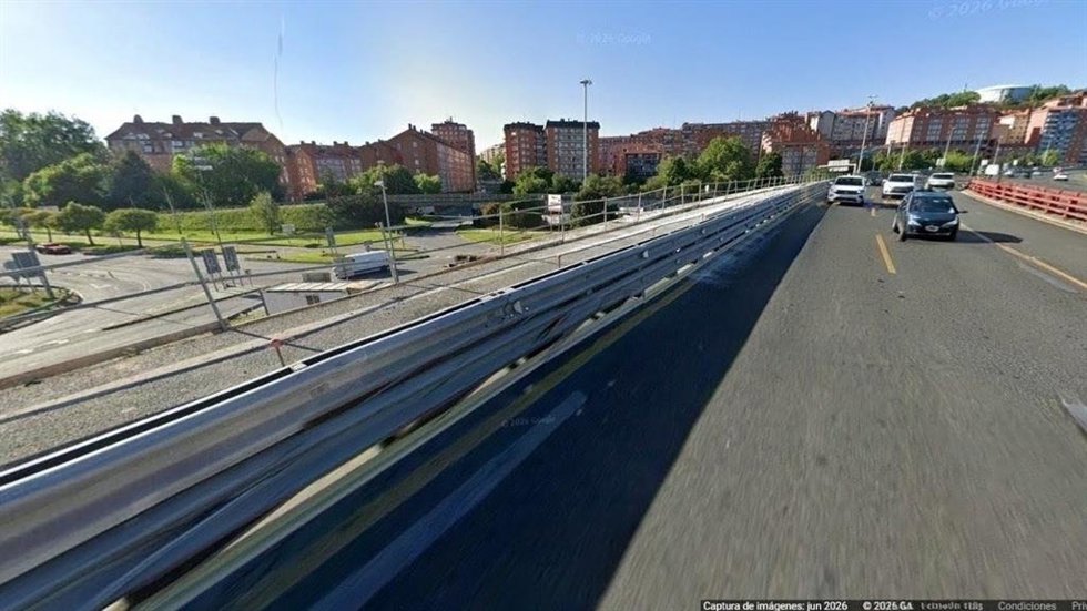 Puente de Rontegi en obras
