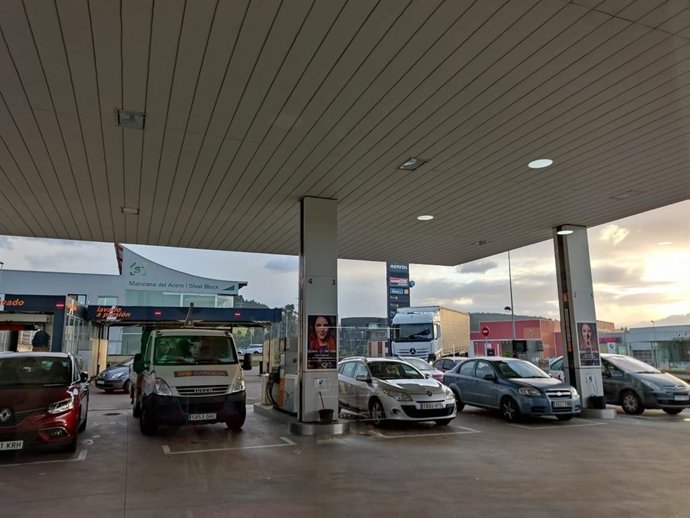 Archivo - Gasolinera en Asturias 