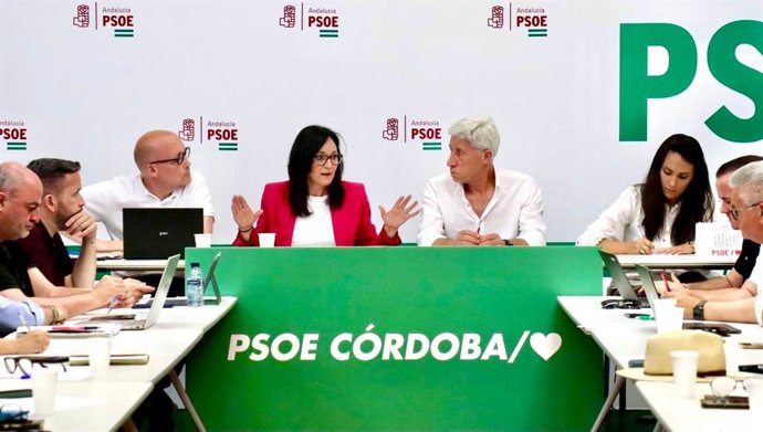 Archivo - La secretaria general del PSOE de Córdoba, Rafi Crespín, en la reunión de la Comisión Ejecutiva Provincial (CEP) los resultados de las Elecciones Autonómicas del 17M. (Foto de archivo).
