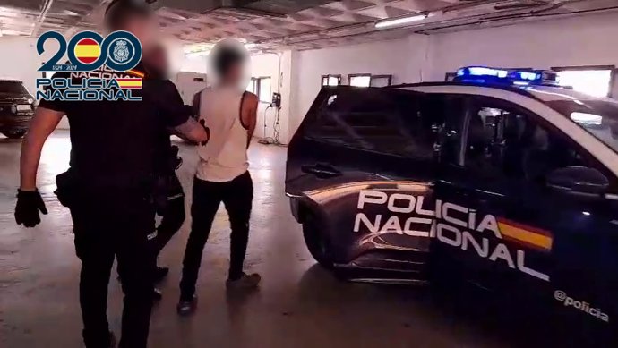 Imagen de un detenido en Orihuela