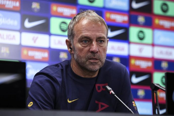 El entrenador del FC Barcelona, Hansi Flick
