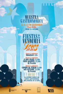 Cartel de las Fiestas de la Vendimia de Jerez de la Frontera.