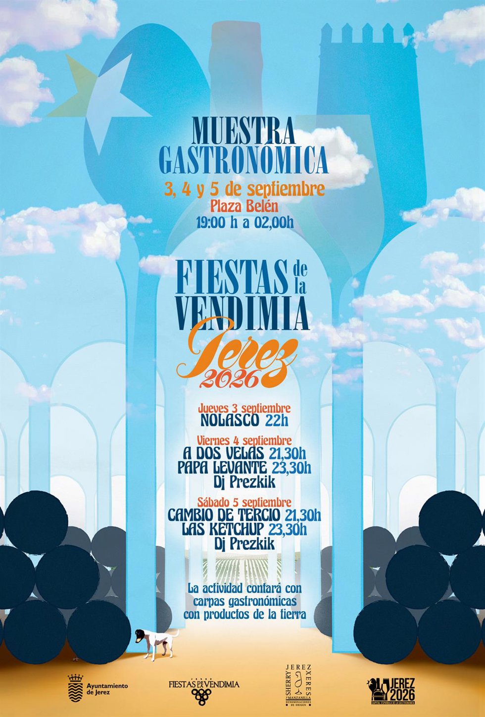 Cartel de las Fiestas de la Vendimia de Jerez de la Frontera.