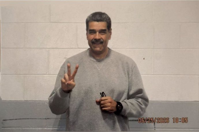 Nicolás Maduro, presidente da Venezuela, em novas imagens publicadas em suas redes sociais oficiais em 30 de agosto de 2026