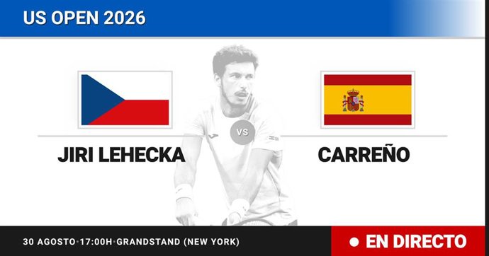 Jiri Lehecka - Pablo Carreno Busta: resumen y estadísticas del partido de Sesentaicuatroavos de final de US Open ATP