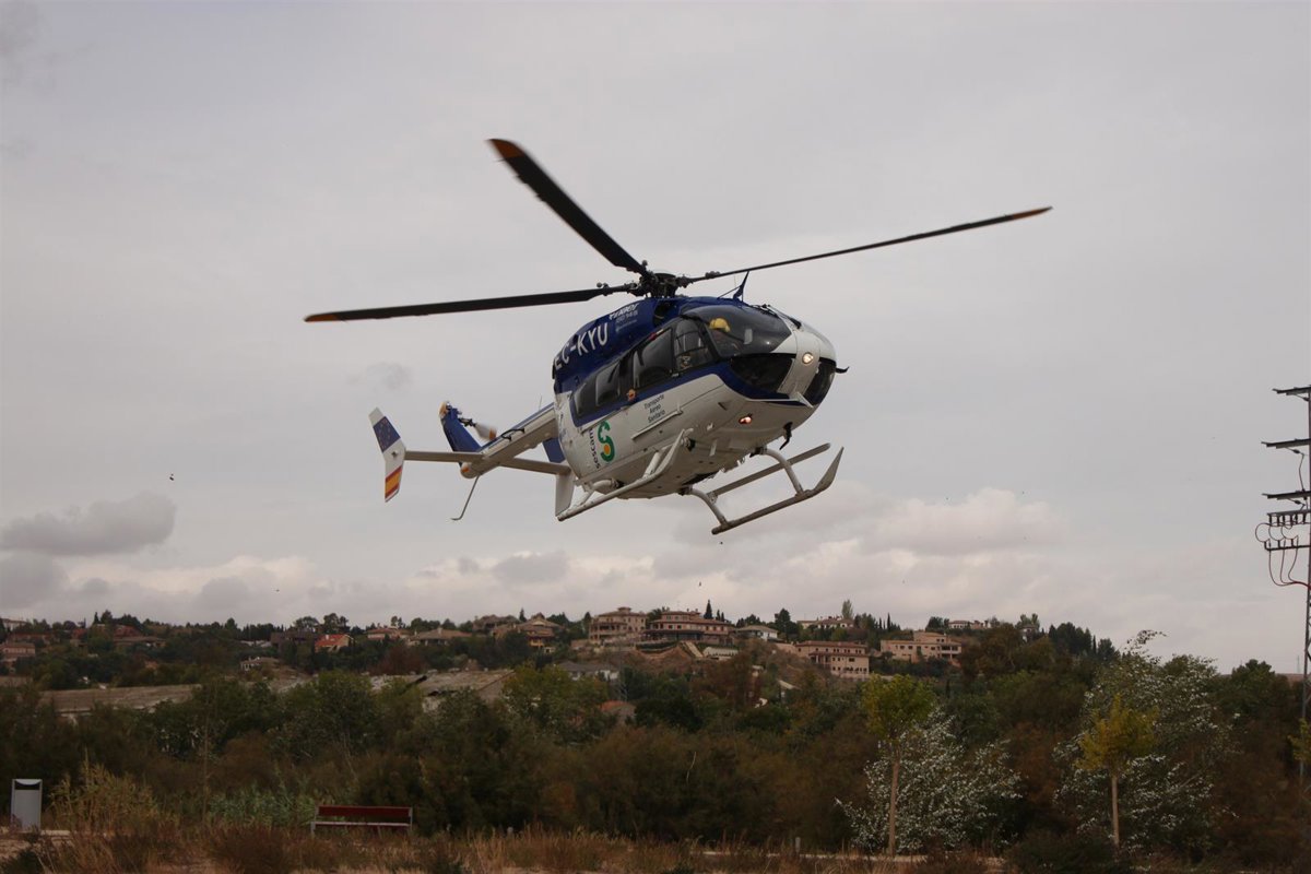 Rescatan a una amazona de 24 años tras sufrir una caída en una zona de difícil acceso de Albalate de Zorita