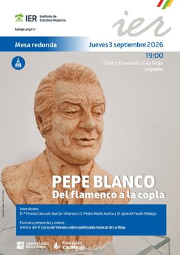 Pepe Blanco, protagonista del V Curso de Verano sobre patrimonio musical de La Rioja