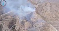 Declarado un incendio en Santa Fe de Mondújar (Almería) que provoca un corte de tráfico ferroviario