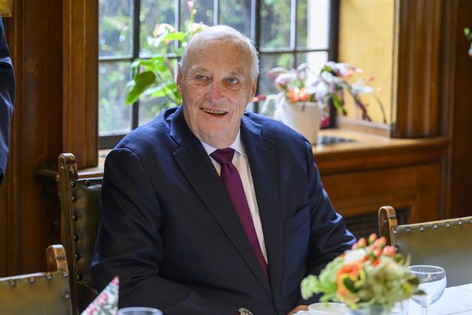 Archivo - El Rey Harald de Noruega en una imagen de archivo