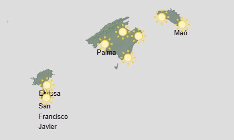 El tiempo hoy, lunes 31 de agosto, en Baleares.