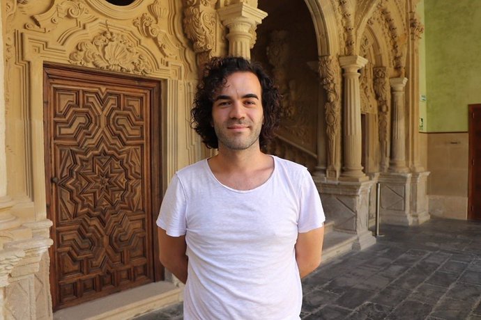 El alumno Riccardo Giovannimaria Virdis en la Sede Antonio Machado.