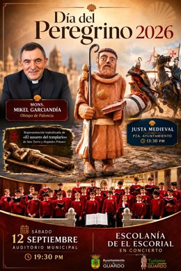 Cartel del Día del Peregrino en Guardo.