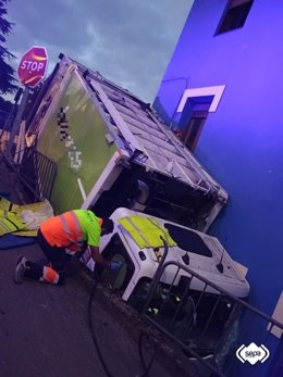 Accidente del camión