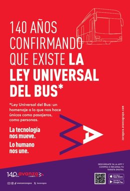 Avanza lanza la campaña 'La Ley universal del Bus' para homenajear la experiencia cotidiana de los usuarios