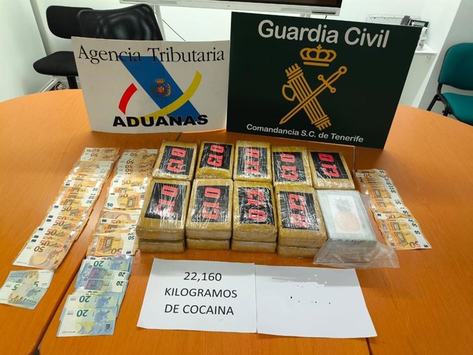Droga intervenida en el puerto de Santa Cruz de Tenerife