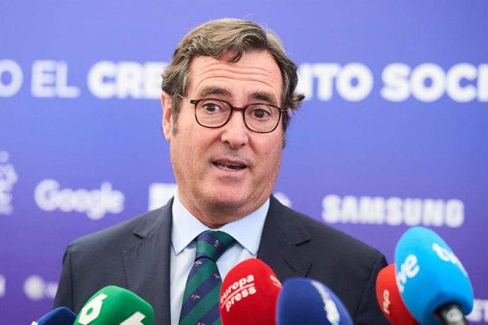 El presidente de la CEOE, Antonio Garamendi