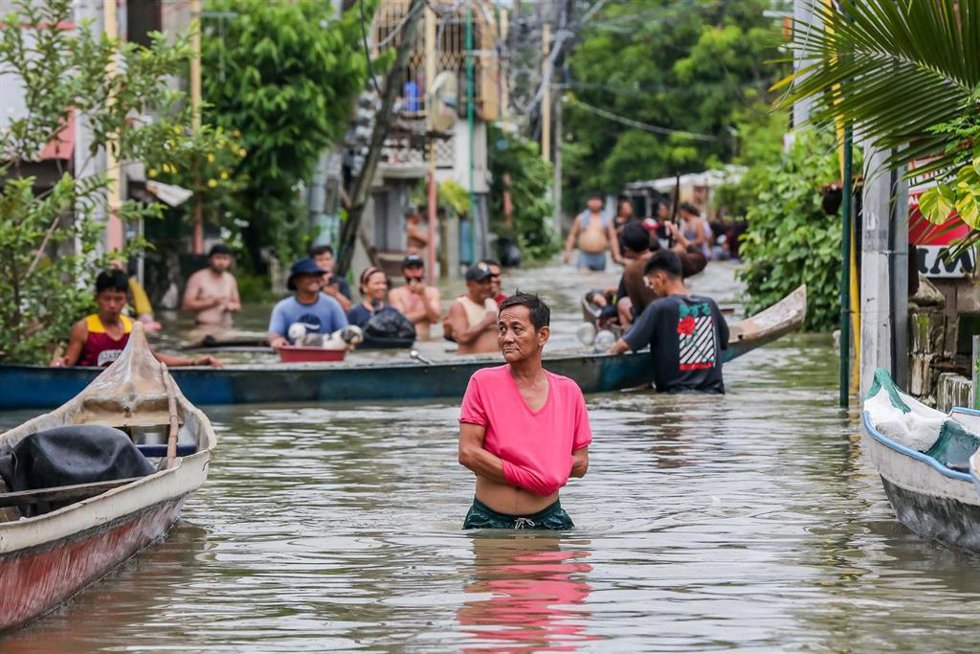 Archivo - Imagen de archivo de las inundaciones en Bulacán, Filipinas. 