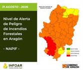 Foto: Aragón activa la alerta roja de incendios forestales en Jiloca-Gallocanta, Turia y Rodeno