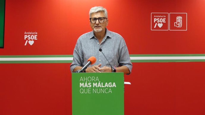 El secretario general del PSOE de Málaga y portavoz adjunto del Grupo Socialista en el Parlamento de Andalucía, Josele Aguilar