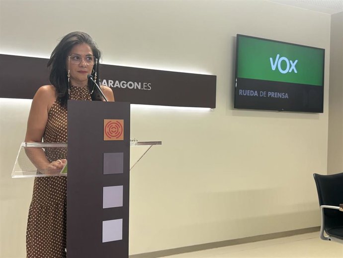 La diputada de Vox Lorena García.