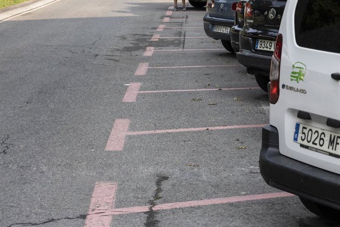 Imagen de una zona de estacionamiento regulado