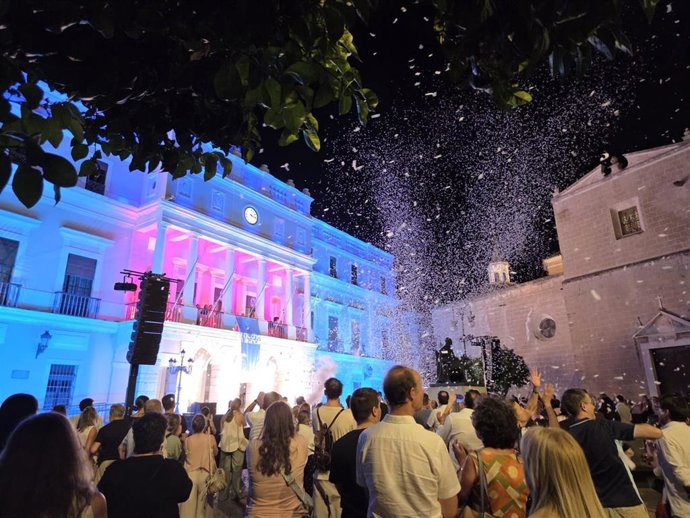 Inauguración de La Noche en Blanco de Badajoz de 2025.