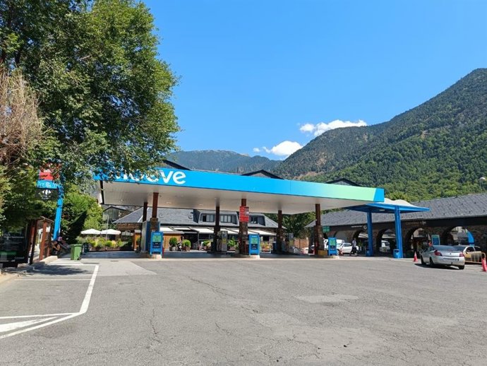 Una gasolinera a Andorra