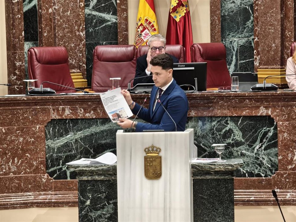 El viceportavoz del Grupo Parlamentario Socialista en la Asamblea Regional, Juan Andrés Torres