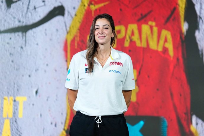 Mariona Ortiz durante la despedida a la selección española de cara al Mundial de Alemania