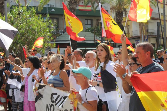 Foto da presidente do Sindicato dos Enfermeiros, SATSE, Laura Villaseñor, em Ceuta.