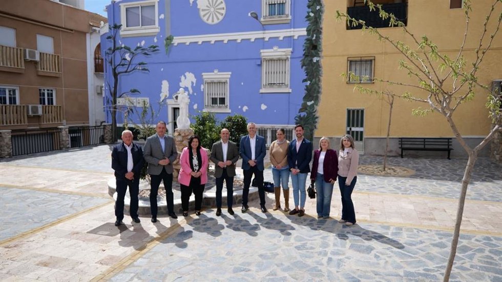 El presidente de la Diputación de Almería durante una visita a Olula del Río en una imagen de archivo.