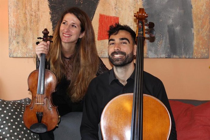 Los músicos Macarena Martínez y Jorge Gresa.