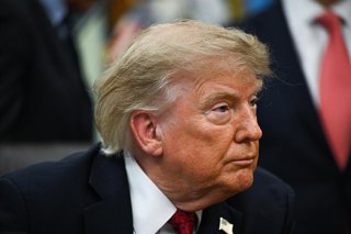 El presidente de Estados Unidos, Donald Trump, en rueda de prensa 