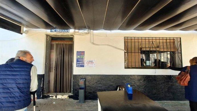 Despacho receptor de Loterías en Bodonal de la Sierra.