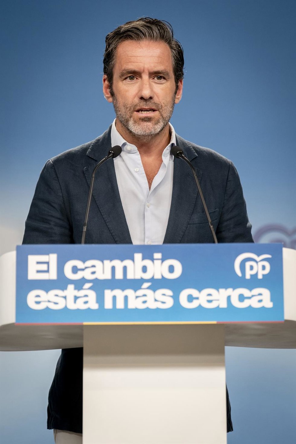 El portavoz nacional del Partido Popular, Borja Sémper, durante una rueda de prensa en la sede del Partido Popular, a 31 de agosto de 2026, en Madrid (España). La comparecencia se produce tras la reunión del Comité de Dirección del partido y propone valor
