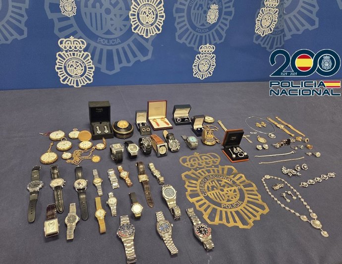 Joyas intervenidas en la segunda fase de una operación policial.