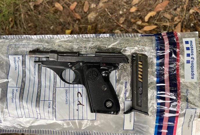 Arma de calibre 22 intervenida