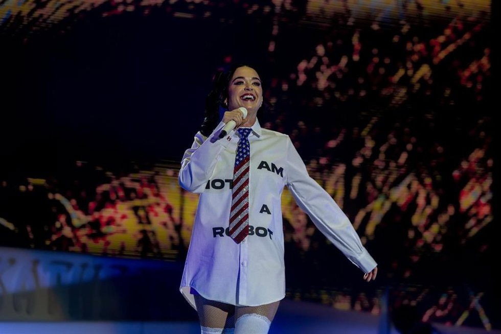 Archivo - La cantante Katy Perry durante una actuación en el Auditorio Miguel Ríos, a 5 de julio de 2026, en Rivas-Vaciamadrid, Madrid (España)