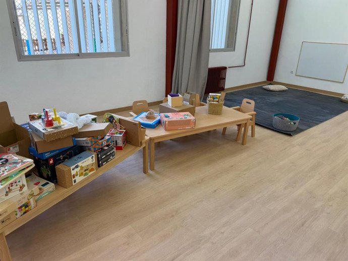 Una de las nuevas aulas de 0-3 años en el CEIP Jaume I, en Palma.