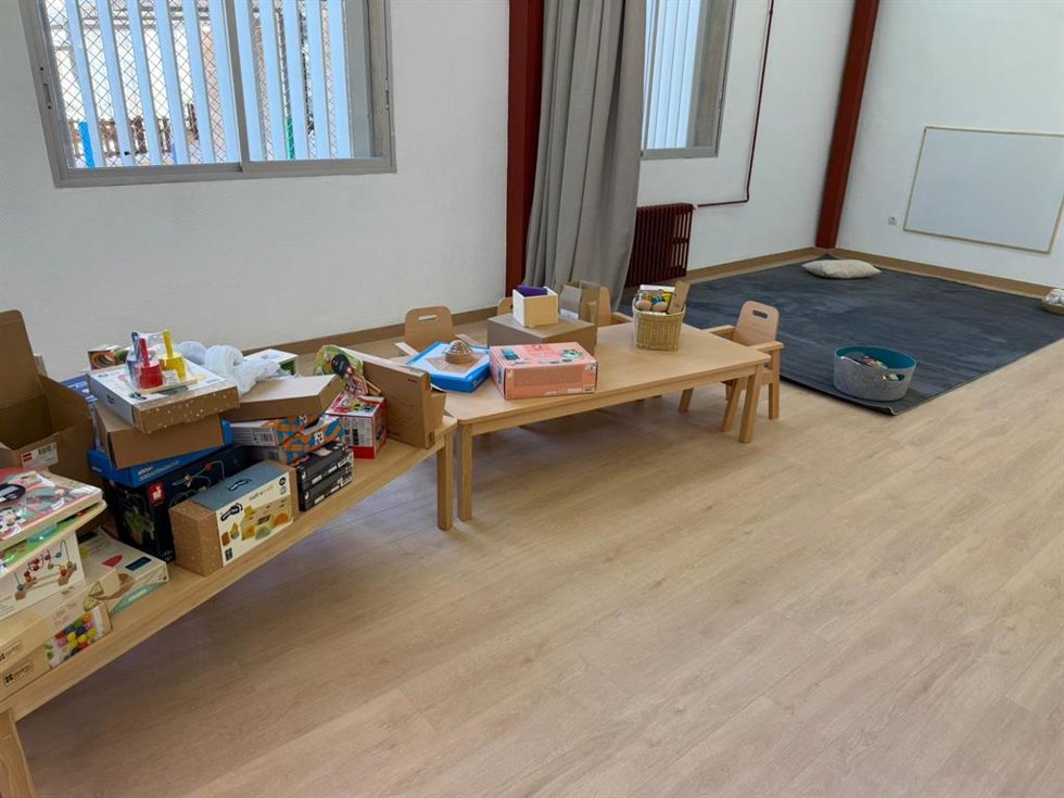 Una de las nuevas aulas de 0-3 años en el CEIP Jaume I, en Palma.