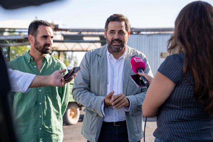 El presidente del PP de C-LM, Paco Núñez, en Villacañas.