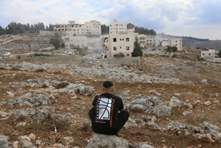 August 31, 2026, Nablus, Palestine: A Palestinian man looks on as Israeli bulldozers demolish a Palestinian home in Area C. The demolition of Palestinian homes has escalated as part of Israel's efforts to seize land in the West Bank, which is under Palest