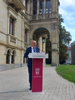González ha comparecido ante los medios de comunicación tras la reunión del primer Consejo de Gobierno Foral del nuevo curso político