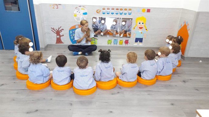 Archivo - Aula de una escuela infantil en Andalucía.