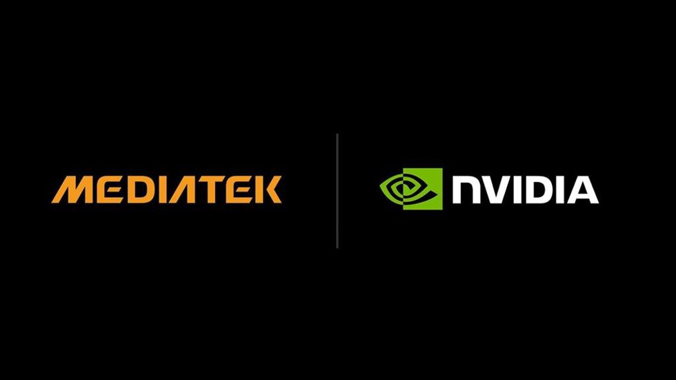 Logos de Nvidia y MediaTek.