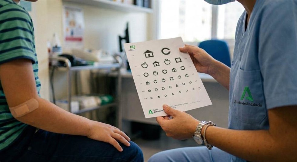 Una consulta sobre la salud visual de un menor.