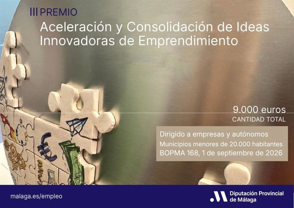 Cartel de III Premio de Aceleración y Consolidación de Ideas Innovadoras de Emprendimiento