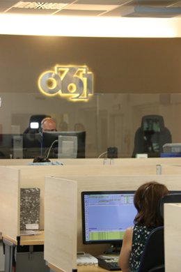 Oficina del servicio de emergencias 061 en Andalucía.