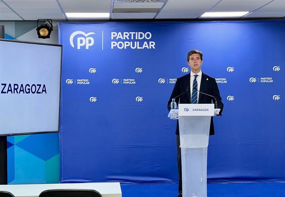 El presidente del PP Zaragoza, Ramón Celma.